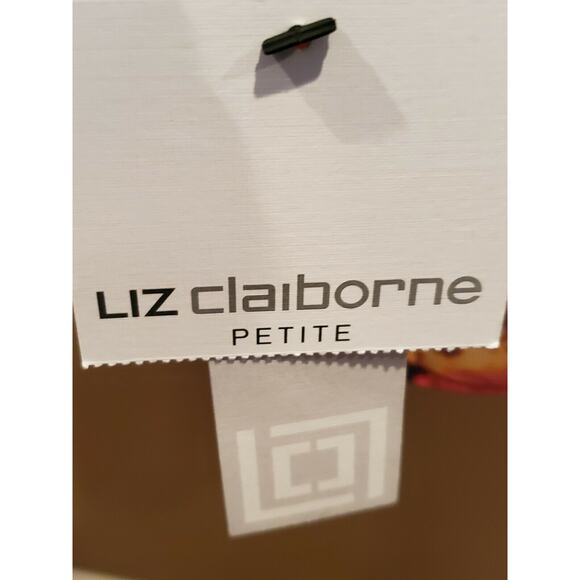 Liz Claiborne PM American Navy Multi Color Floral Top & Black Camisole NWT - Picture 12 of 12